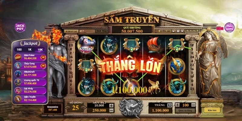 Quay hũ sấm truyền là tựa game nổ hũ uy tín