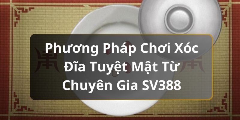 Phương pháp chơi xóc đĩa hiệu quả